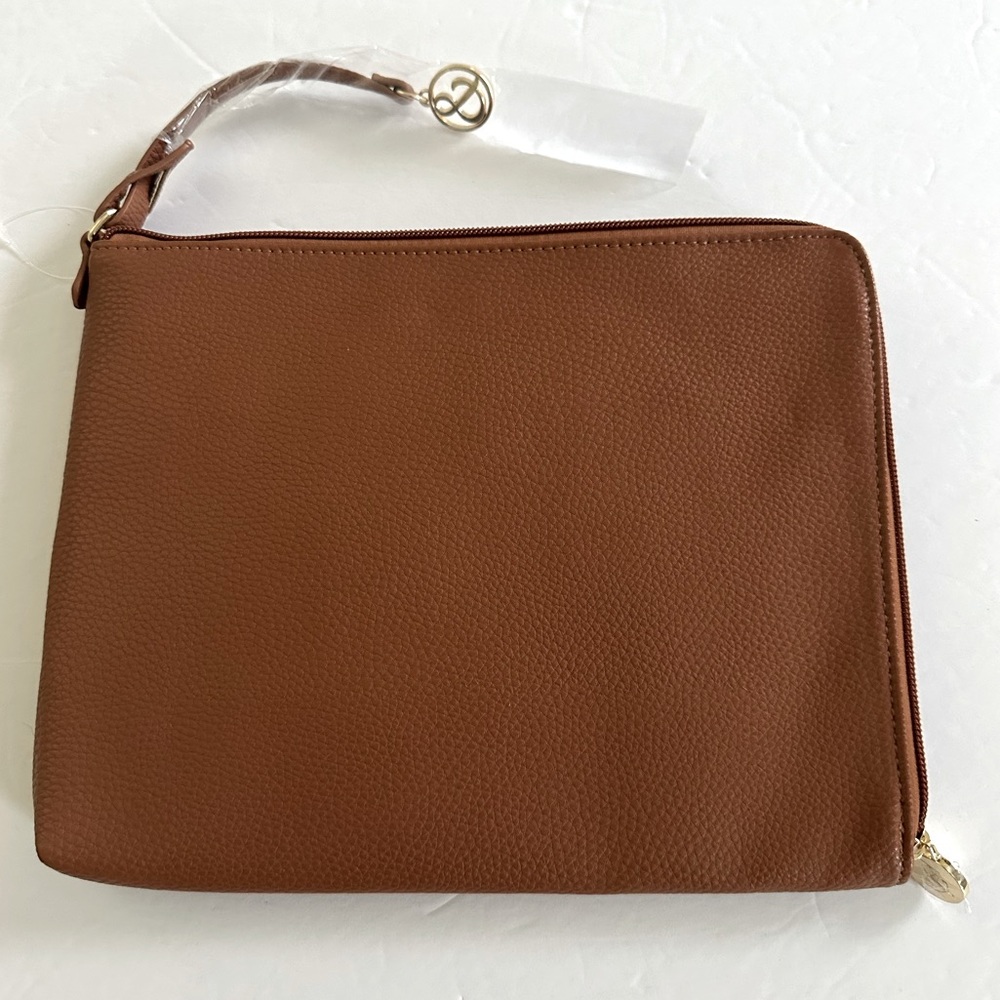 MARY & MARTHA || Brown Leather Clutch
